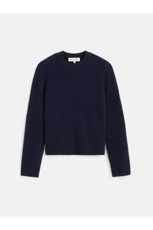 Marais Cashmere Crewneck Sweater - Navy - DUNE + SALT