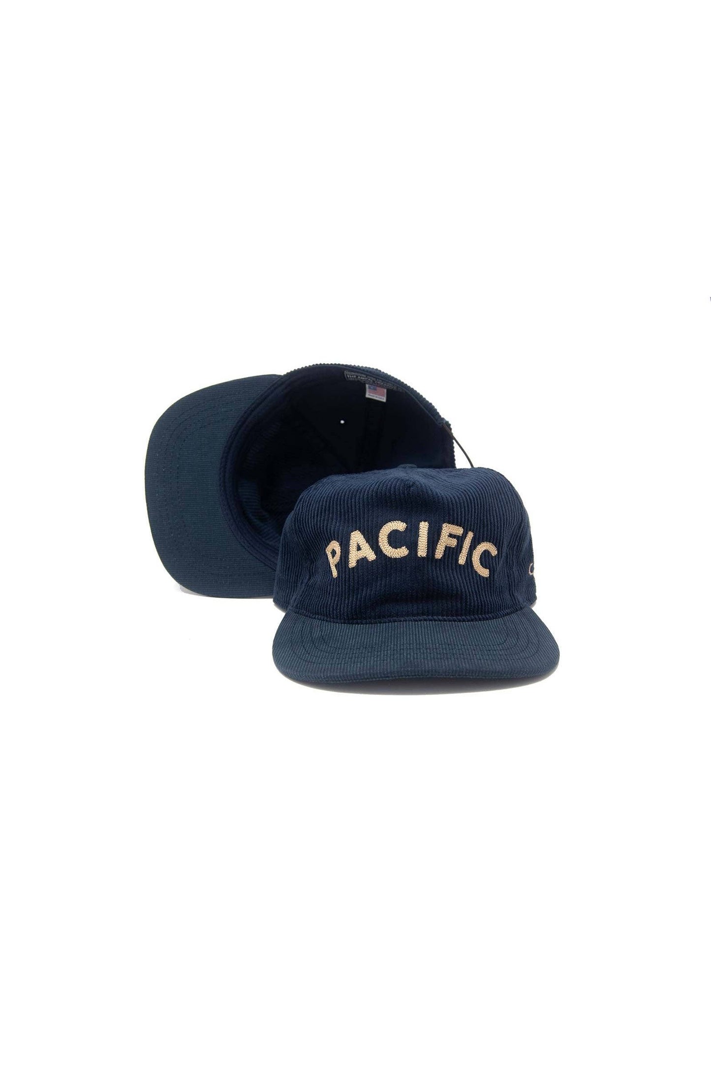 Pacific Strapback Cord Hat - Navy