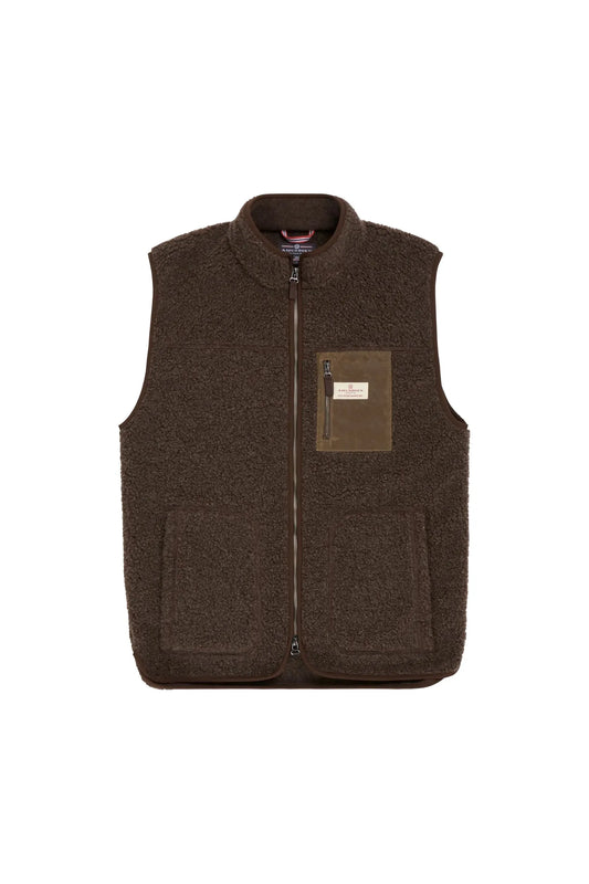 Men's Heroes Wool Fleece Vest - Cowboy - DUNE + SALT