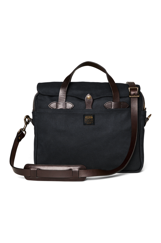 Rugged Twill Original Briefcase - Navy - DUNE + SALT