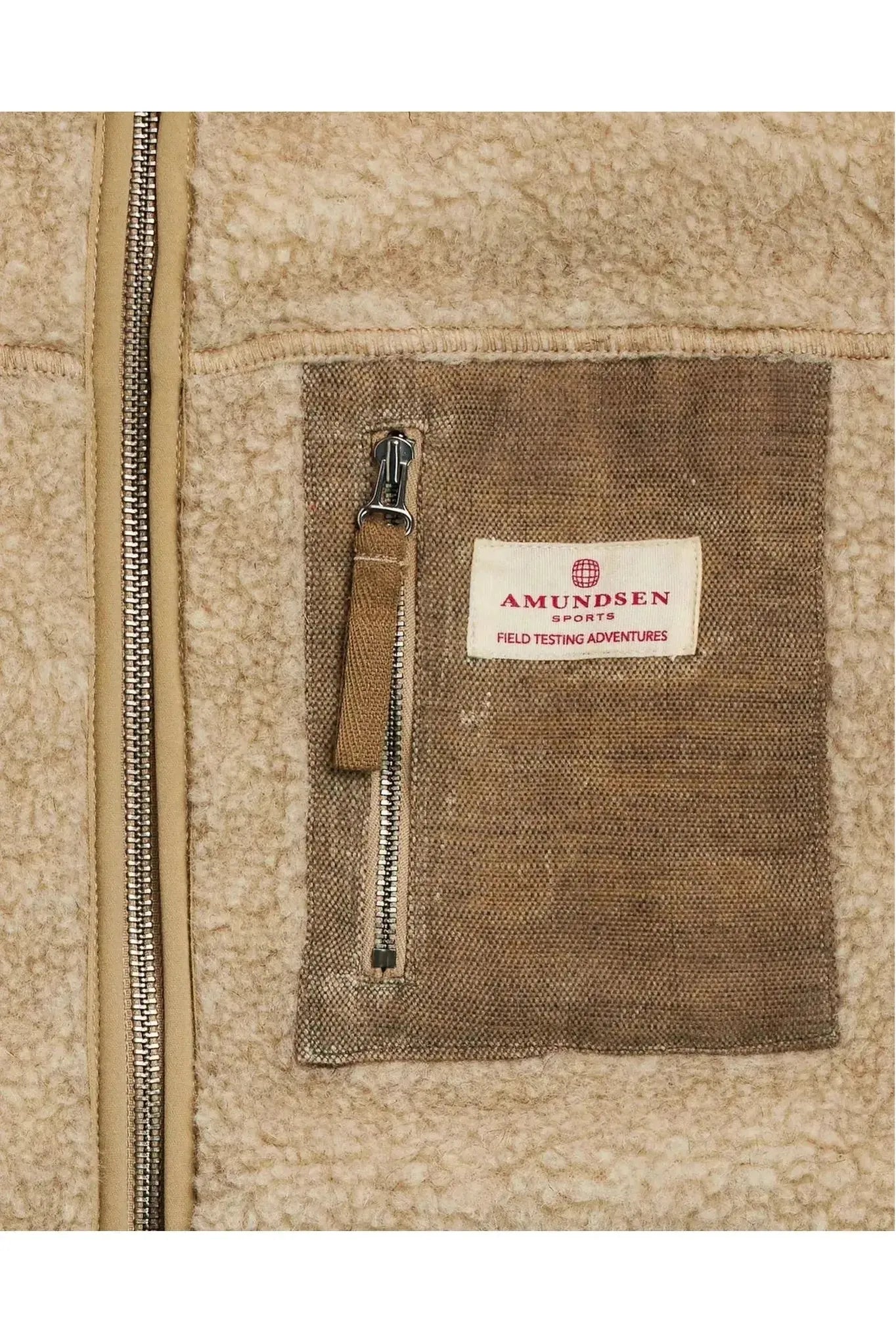 Men's Heroes Wool Fleece Vest - Natural - DUNE + SALT