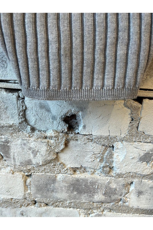 Reveal Silk Cashmere Rib Cami - Heather Grey - DUNE + SALT