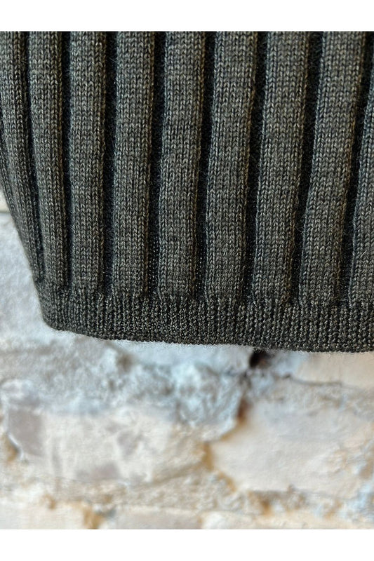 Reveal Silk Cashmere Rib Cami - Storm X Black - DUNE + SALT