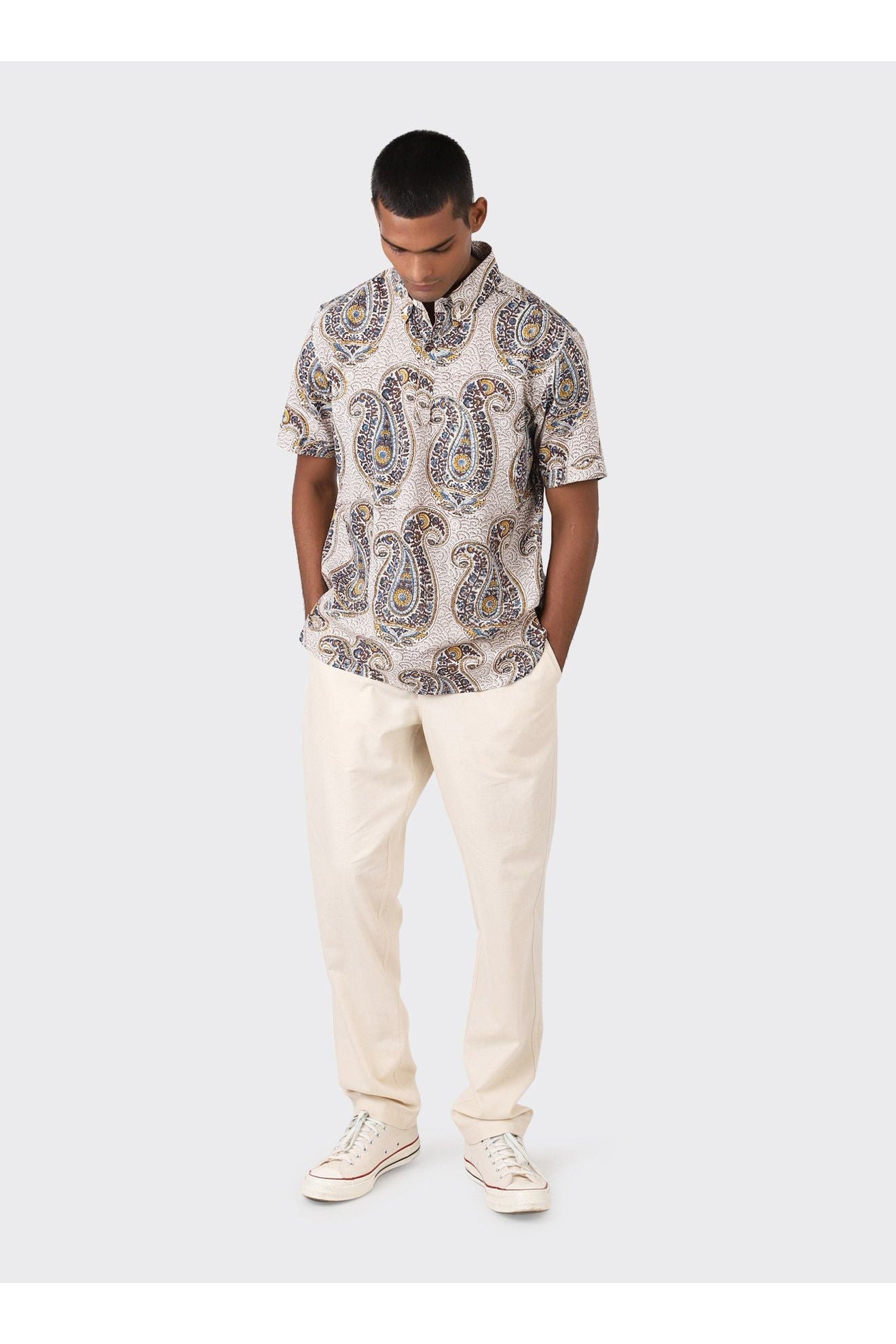 Henry Chintan BlockPrint SS Shirt - BP93 - DUNE + SALT