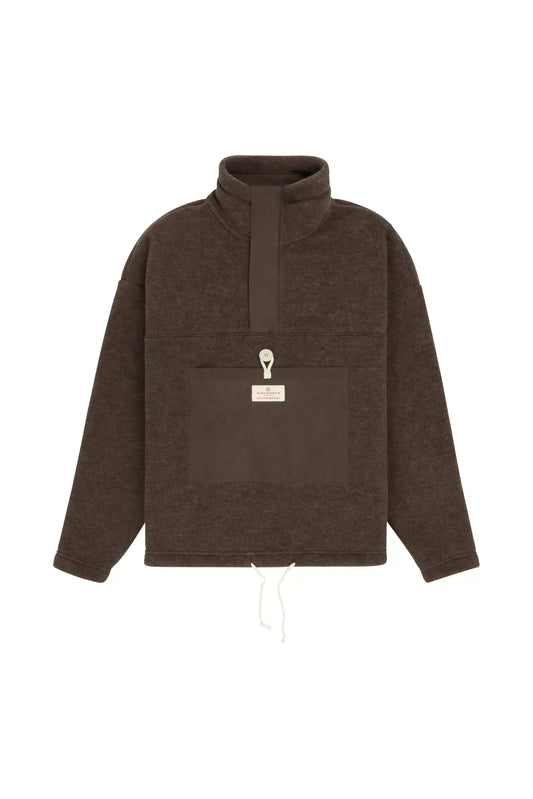 Women's V-Bond Waxed Fleece - Cowboy/Brown - DUNE + SALT