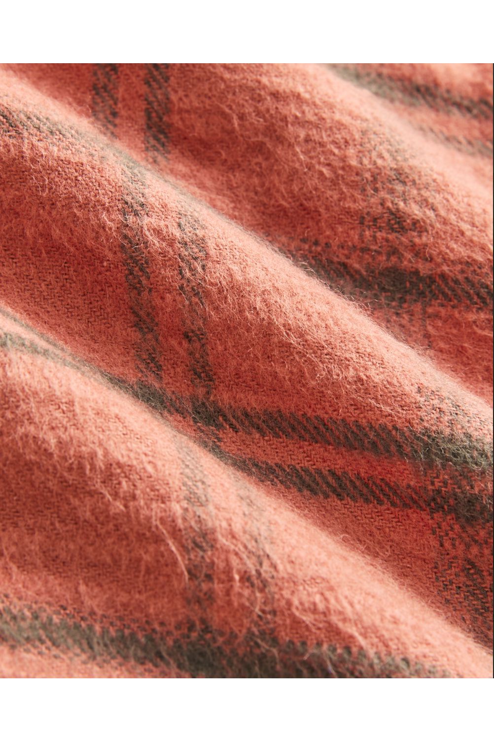 Remi Cropped Shirt in Organic Cotton Flannel - Red Windowpane - DUNE + SALT