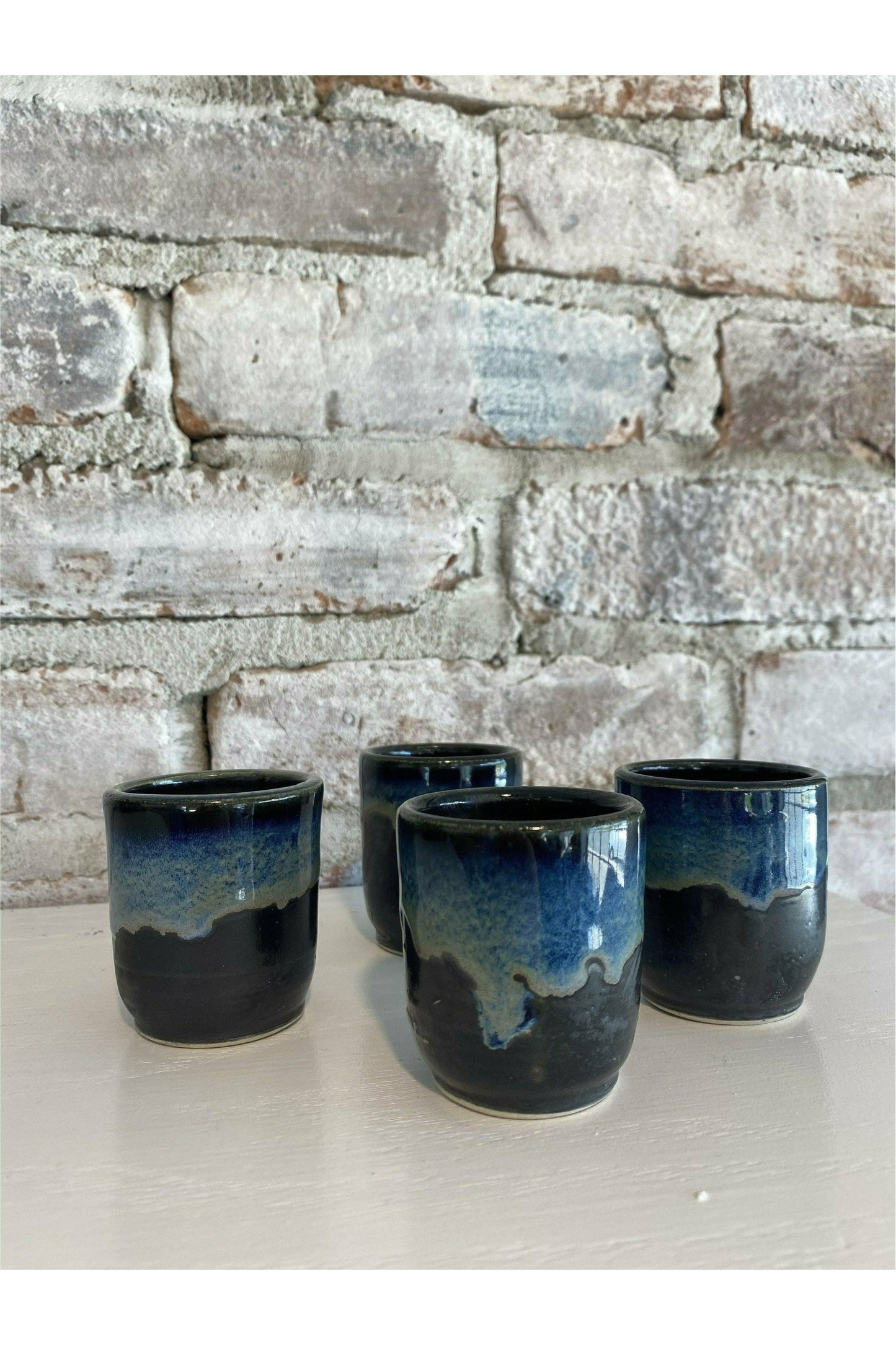 Black Sea Stoneware Shot Glasses - DUNE + SALT