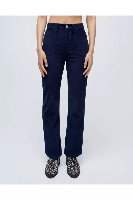 70s Corduroy Pocket Loose Flare - Navy - DUNE + SALT