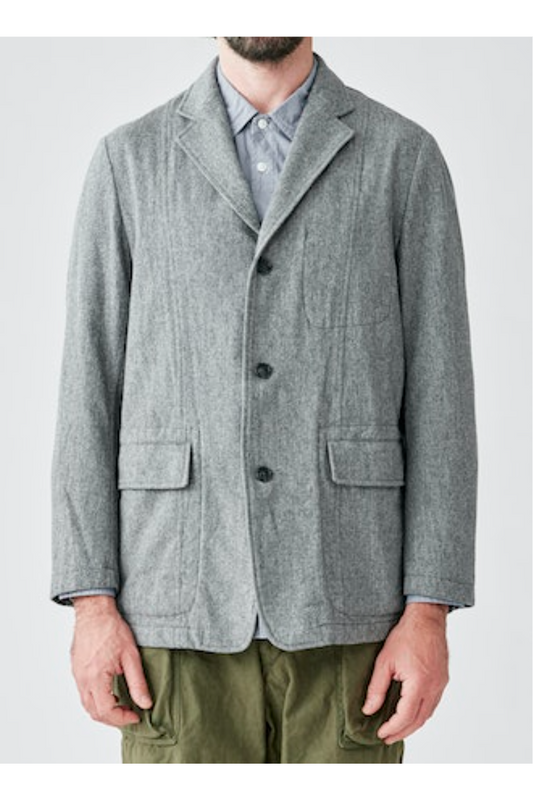Three Button Jacket - Light Grey - DUNE + SALT