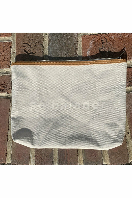 Se Balader Zipper Pouch - Cream - DUNE + SALT