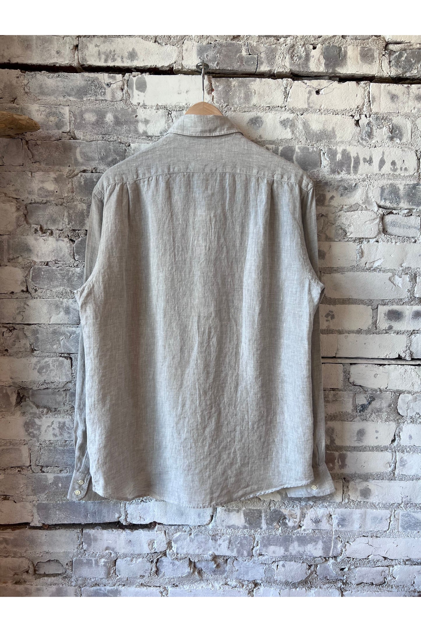 Paul Linen Chambray Shirt - Grey - DUNE + SALT