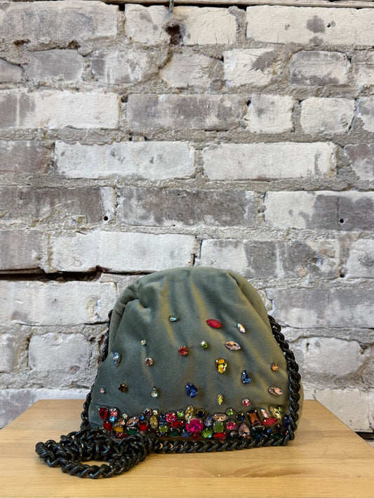 Pepita Clutch - Light Grey