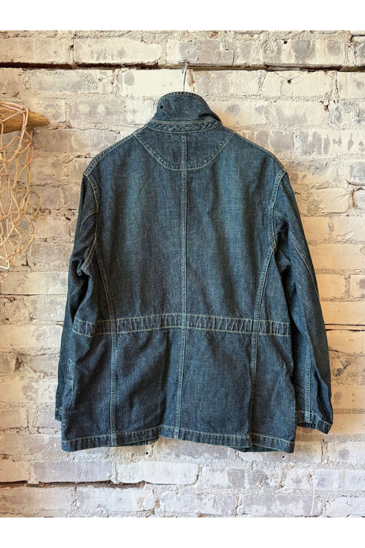 11 oz CO/LI Denim Coverall Jacket - Navy - DUNE + SALT