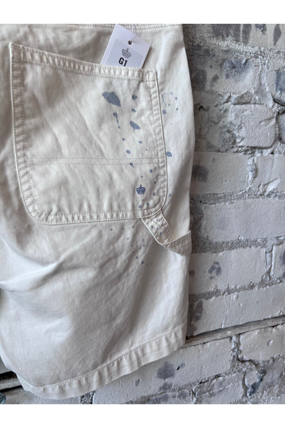 Paint Splatter Painter Short - White - DUNE + SALT