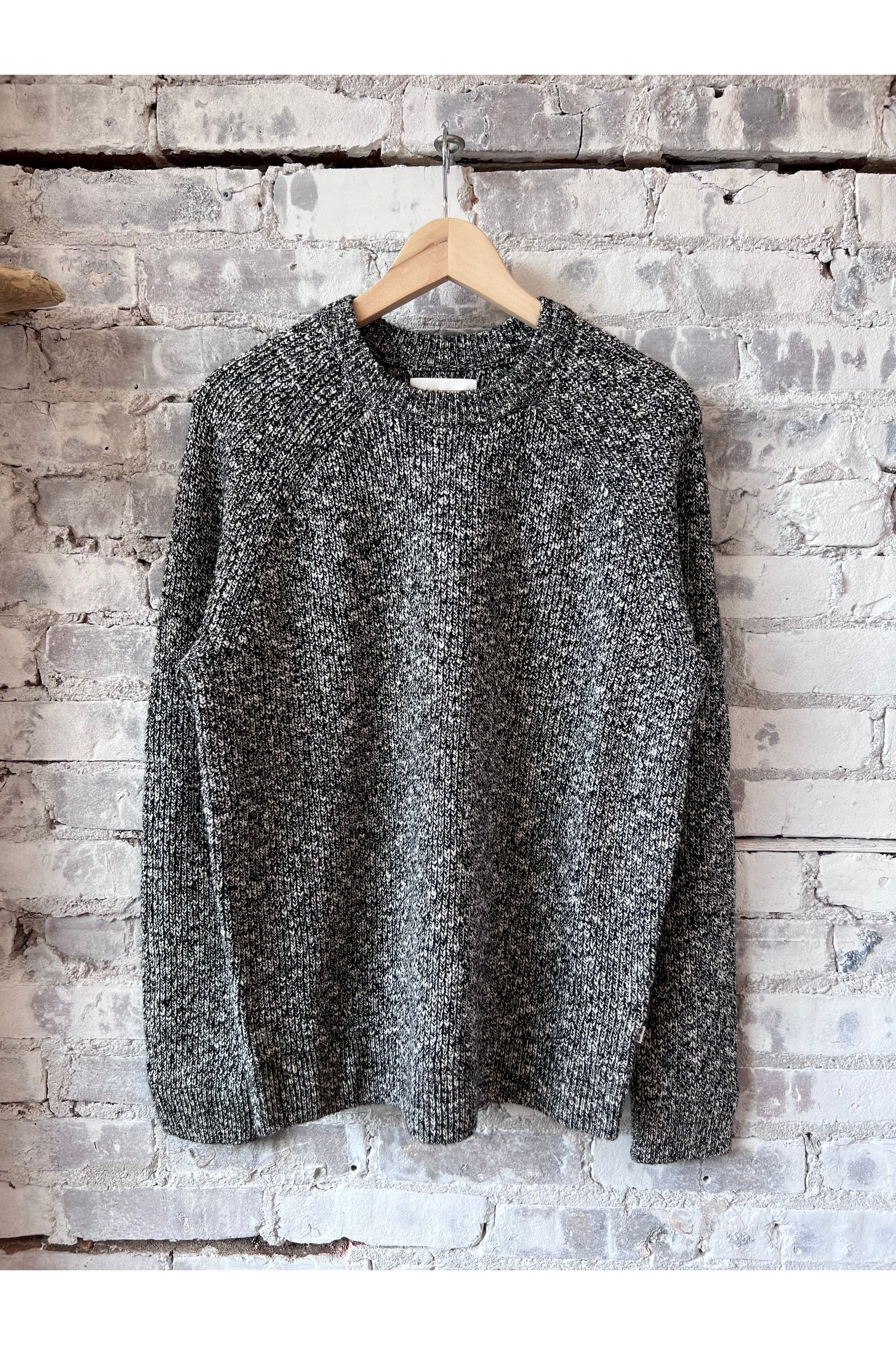 Jacobo Boucle Yarn Sweater - Black - DUNE + SALT