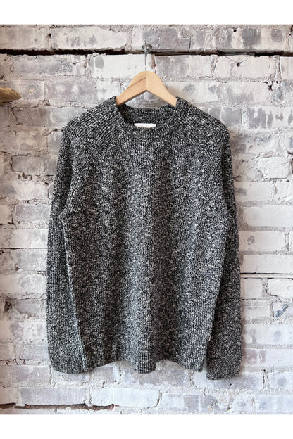 Jacobo Boucle Yarn Sweater - Black - DUNE + SALT