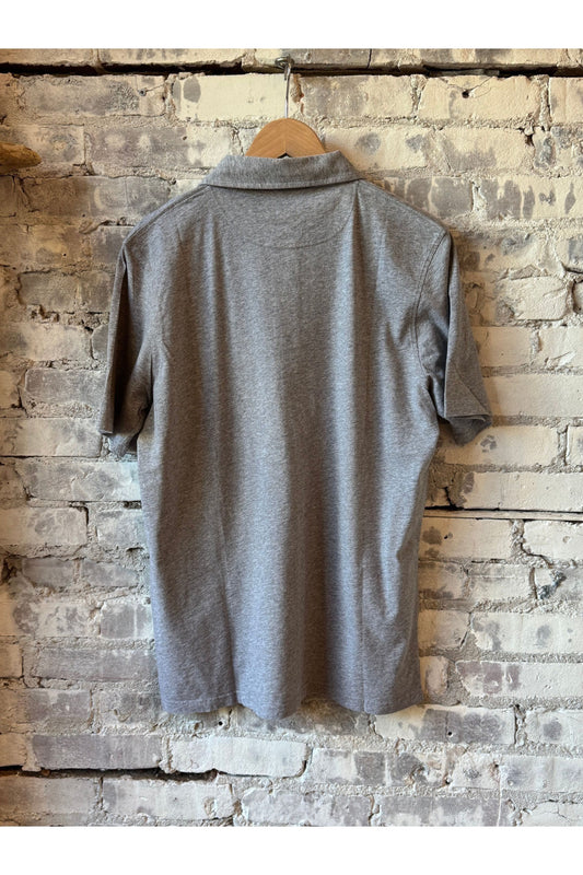SS Cotton Jersey Polo - Heather Grey - DUNE + SALT