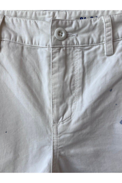 Paint Splatter Painter Short - White - DUNE + SALT