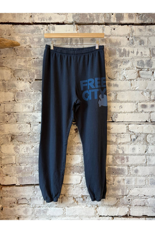 FREECITYLARGE sweatpant - moonshrooms/blues - DUNE + SALT