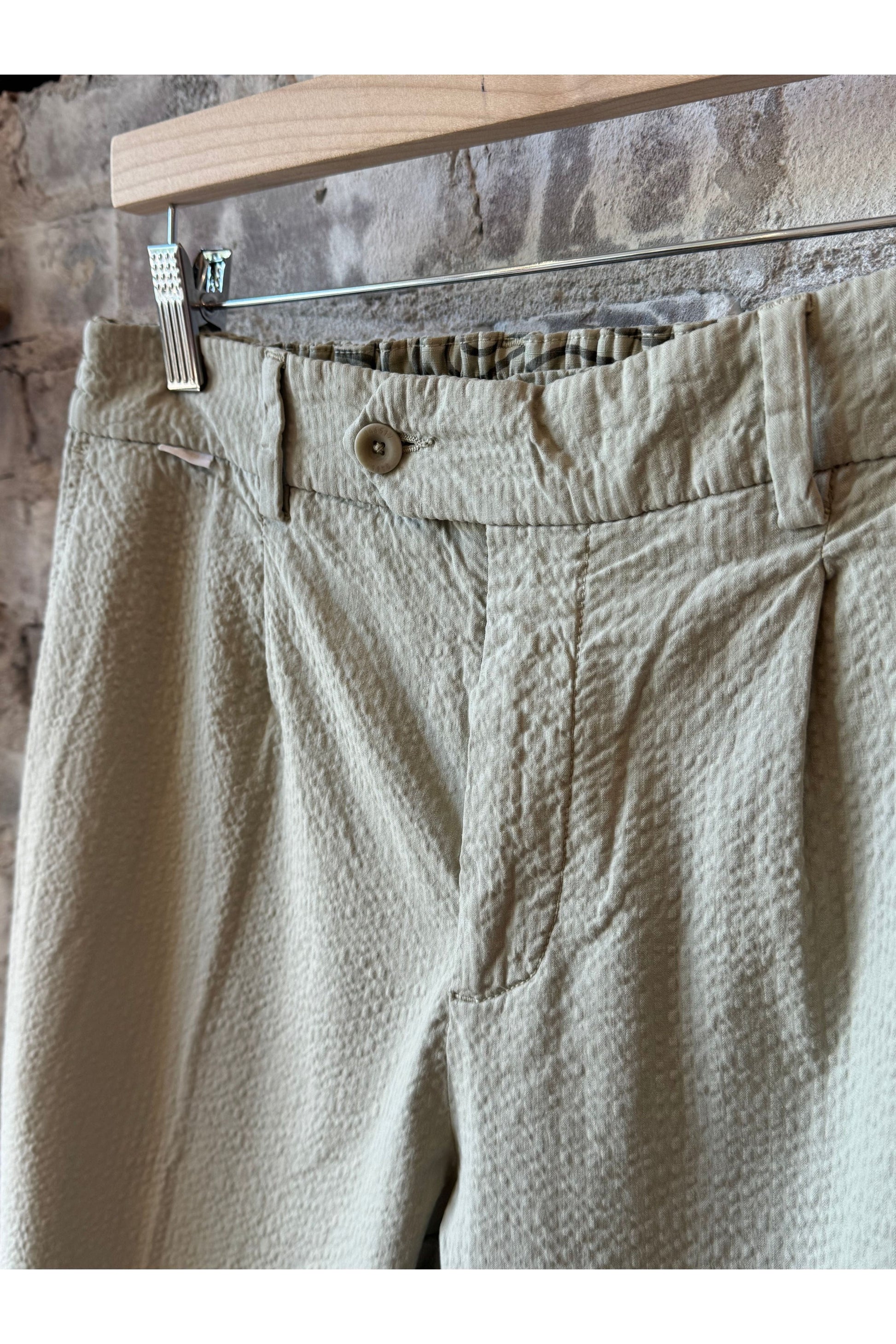 Seersucker Pants - Sand - DUNE + SALT