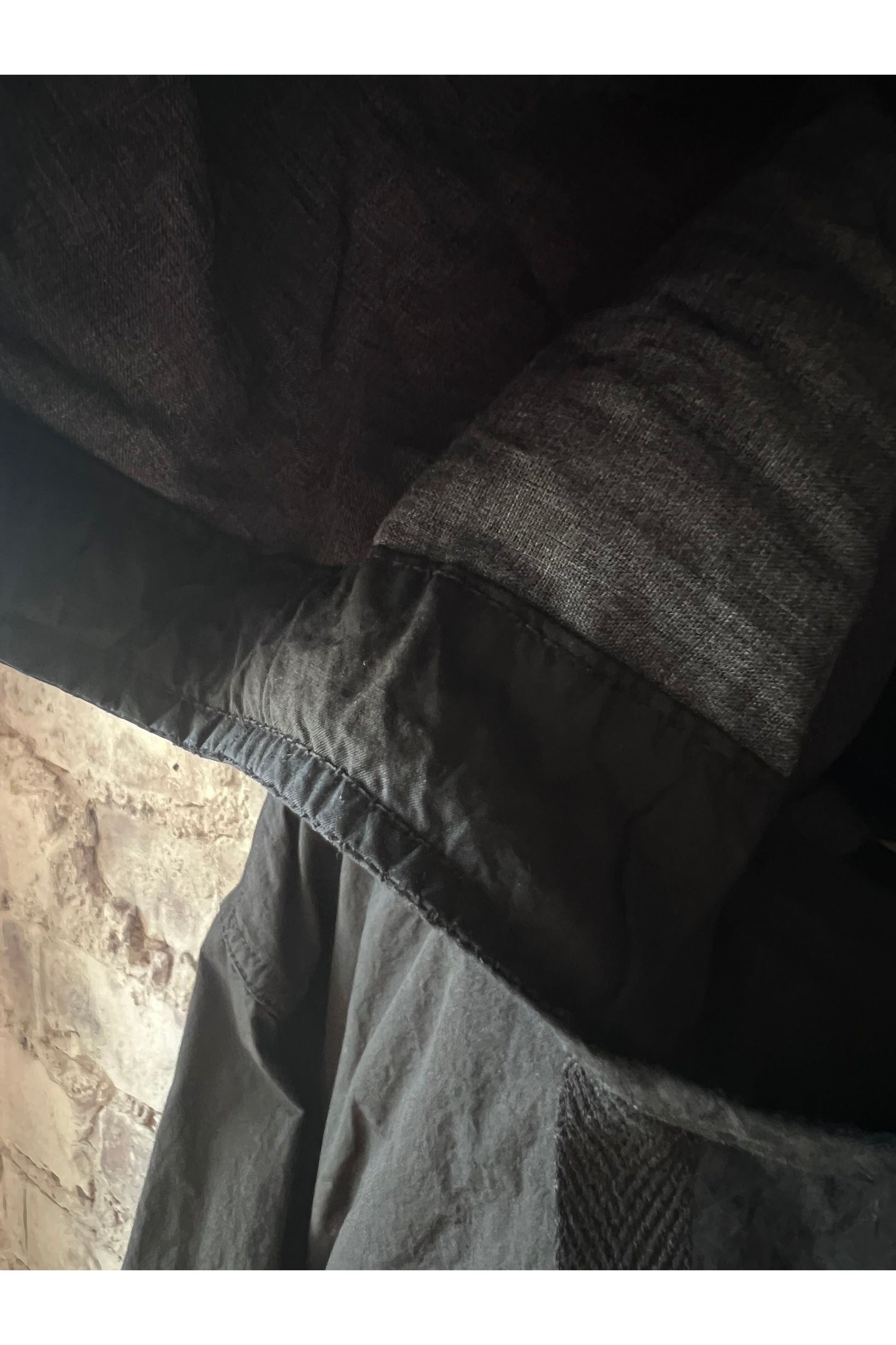 Cotton Twill Typewriter Parka - Black - DUNE + SALT