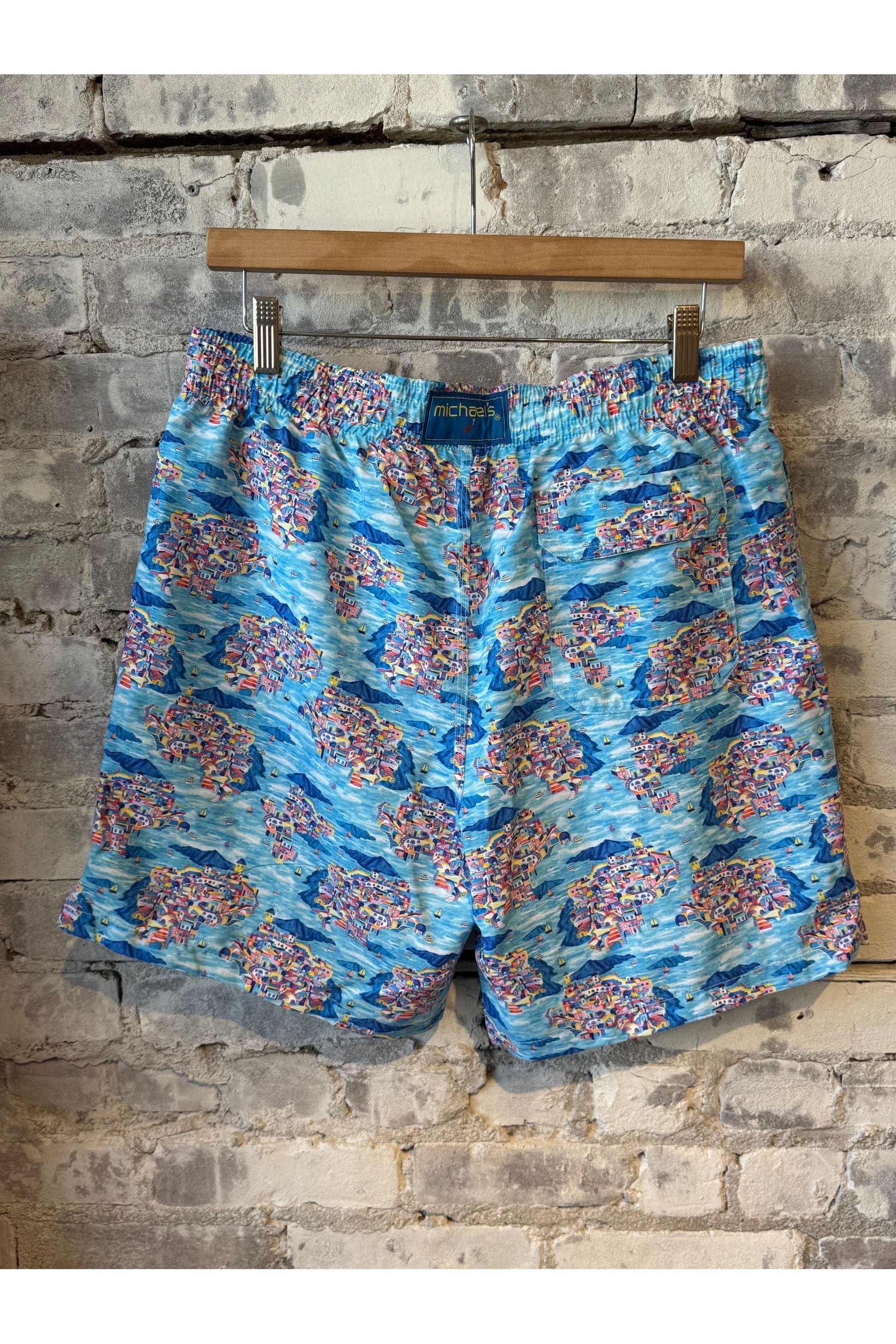 Cyclist Liner Swim Trunks - Santorini Multi - DUNE + SALT