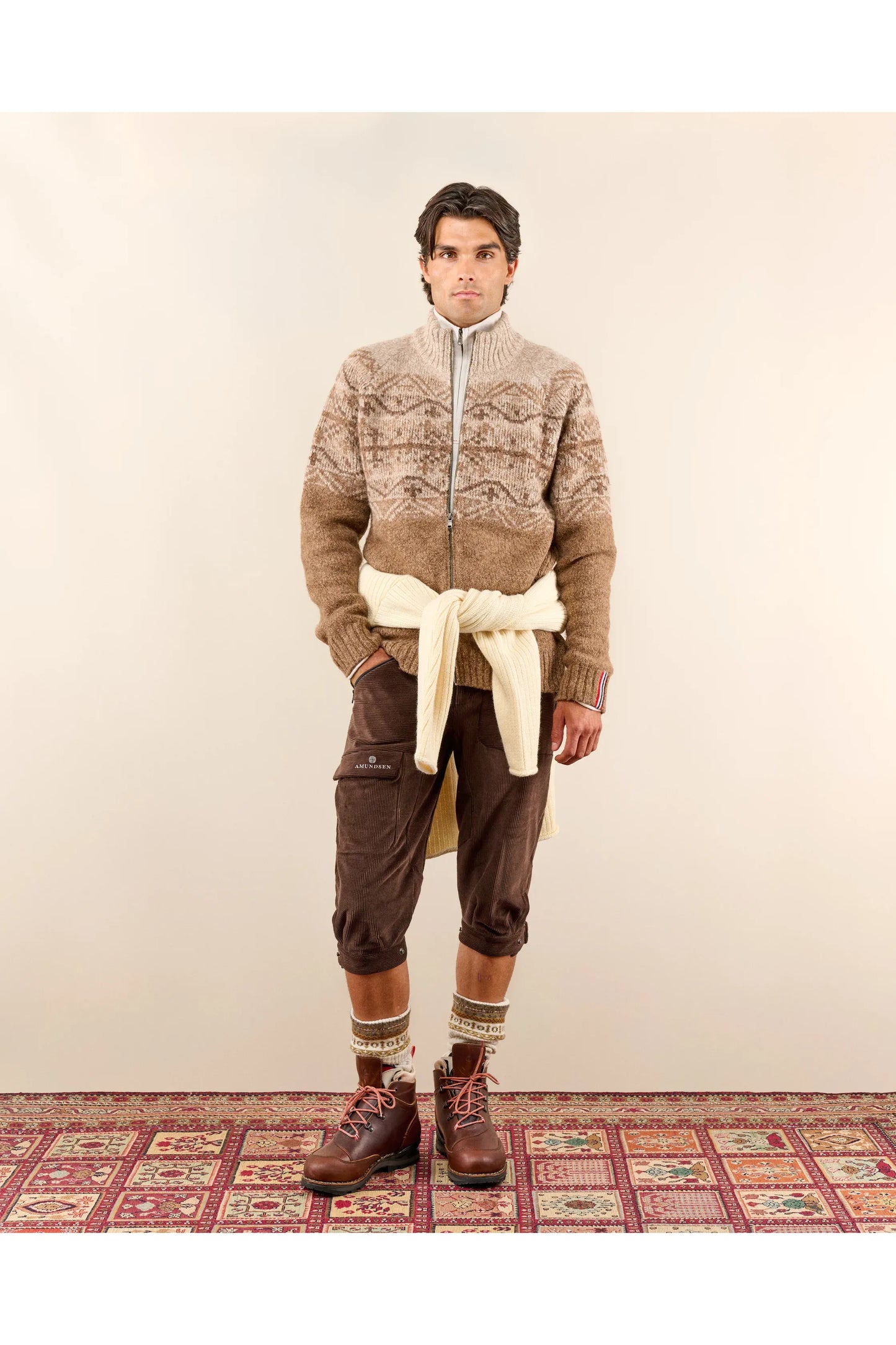 Men's Alpe Full-Zip  - Khaki - DUNE + SALT