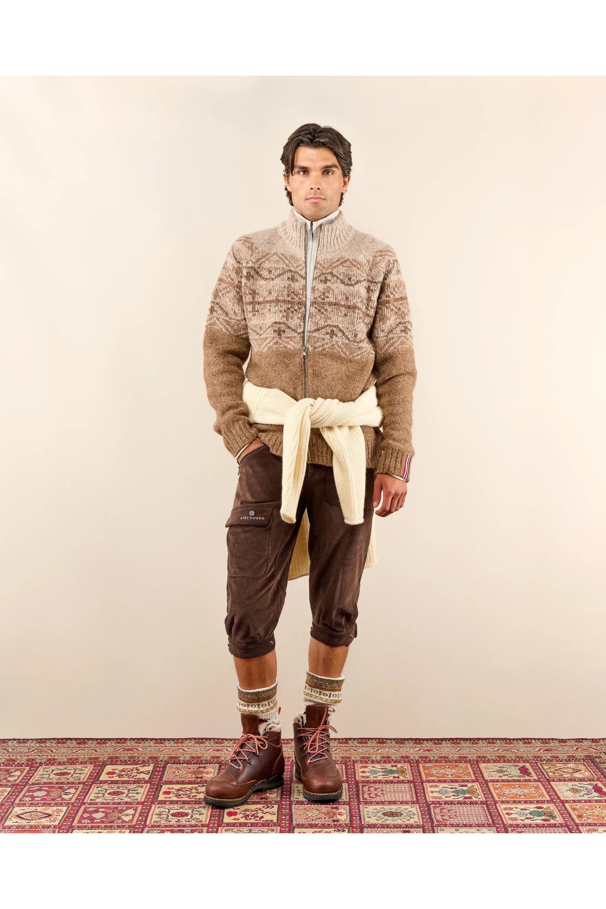 Men's Alpe Full-Zip  - Khaki - DUNE + SALT