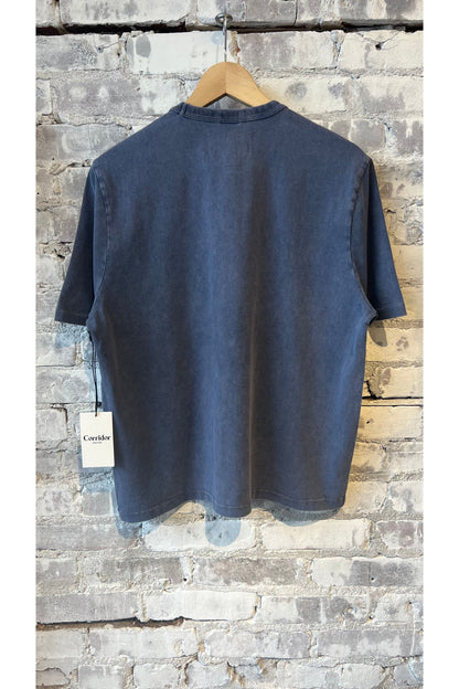 Garment Dyed Tee - Washed Navy - DUNE + SALT