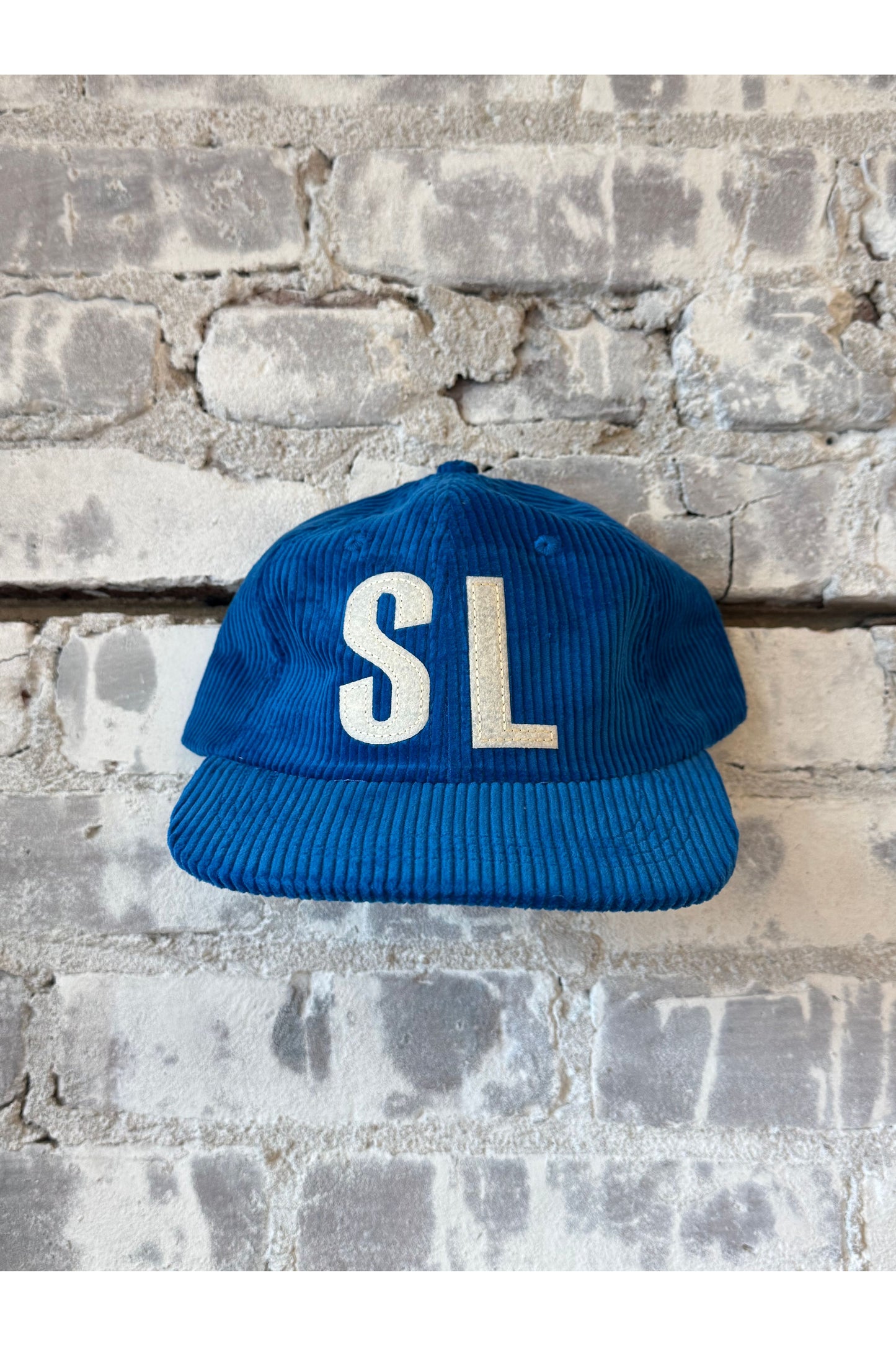 "SL" Patch Letterman Floppy Cord Hat - Assorted Colors