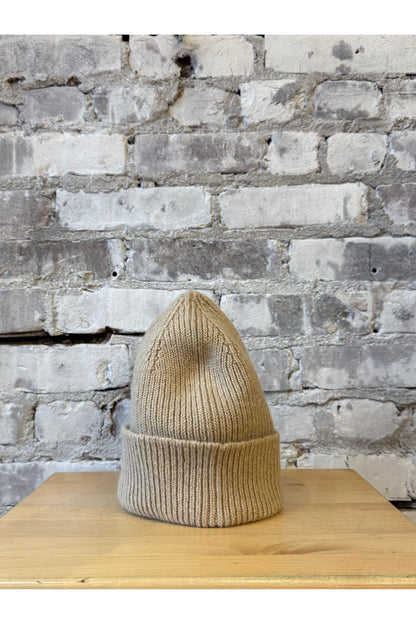 Wool Beanie - Sand