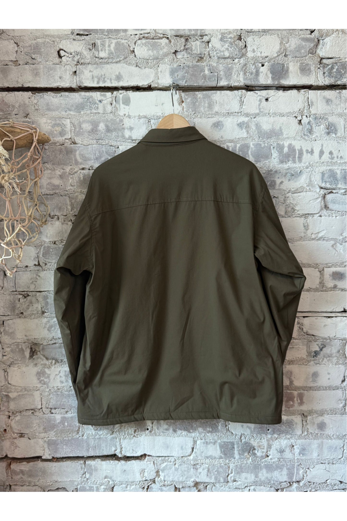 Yoshitaka Cotton/Nylon Shirt Jacket - Military - DUNE + SALT