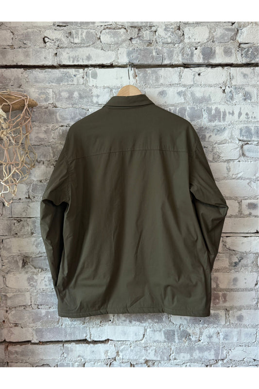 Yoshitaka Cotton/Nylon Shirt Jacket - Military - DUNE + SALT