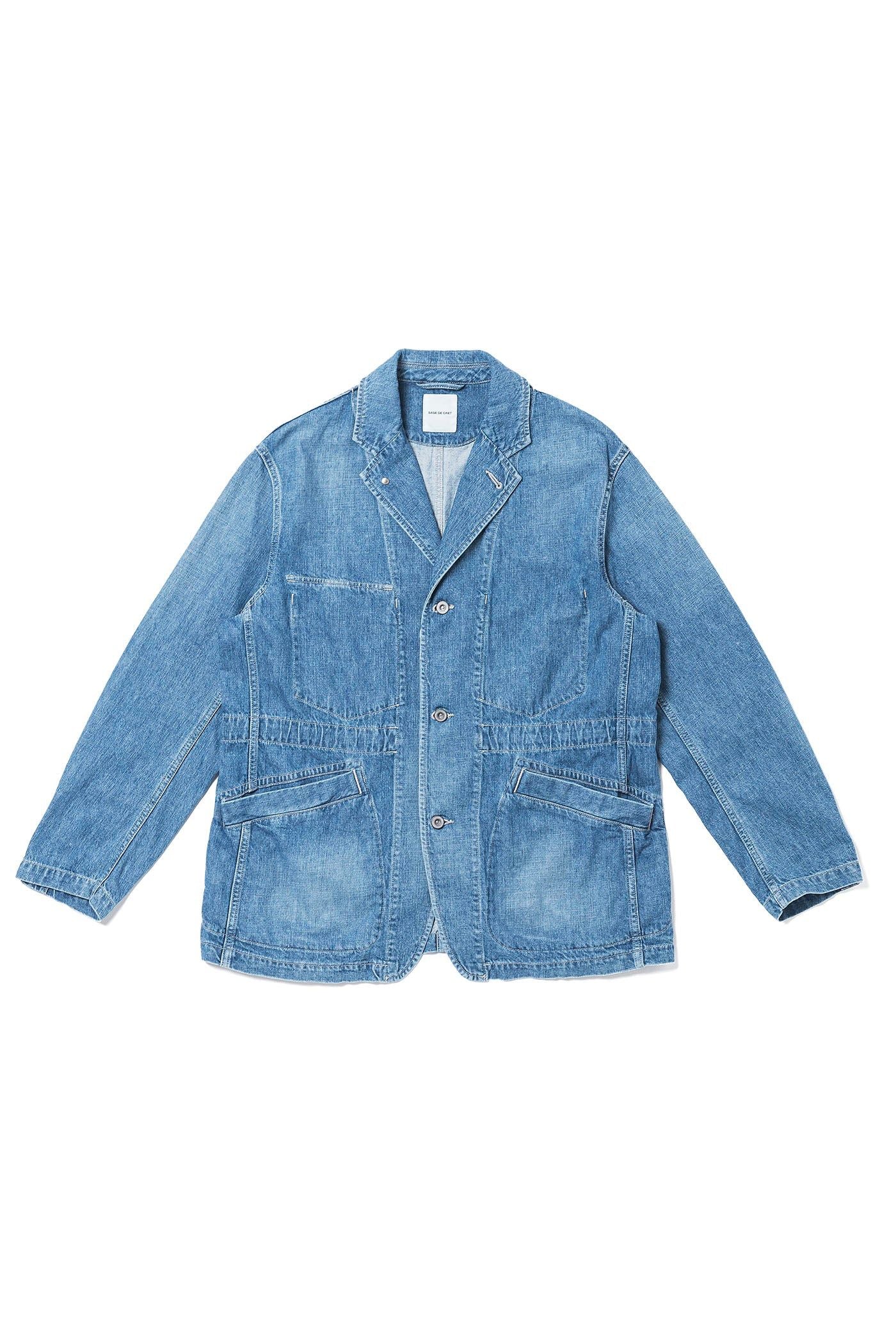 11 oz CO/LI Denim Coverall Jacket - Blue - DUNE + SALT