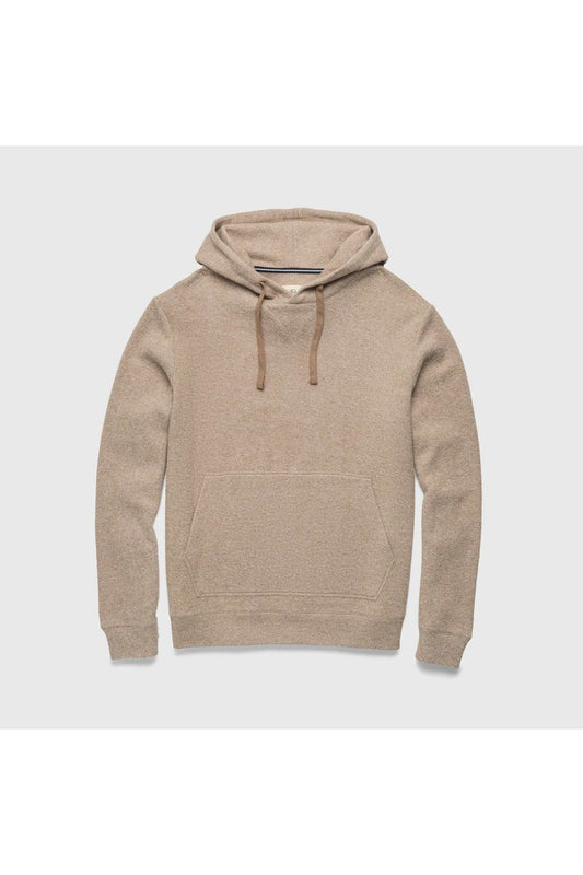 Justin Sweater Fleece Hoodie - Camel Heather - DUNE + SALT