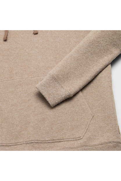 Justin Sweater Fleece Hoodie - Camel Heather - DUNE + SALT