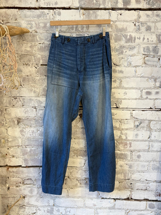 INDIGO FRENCH/SAILORS PANT - Indigo 2