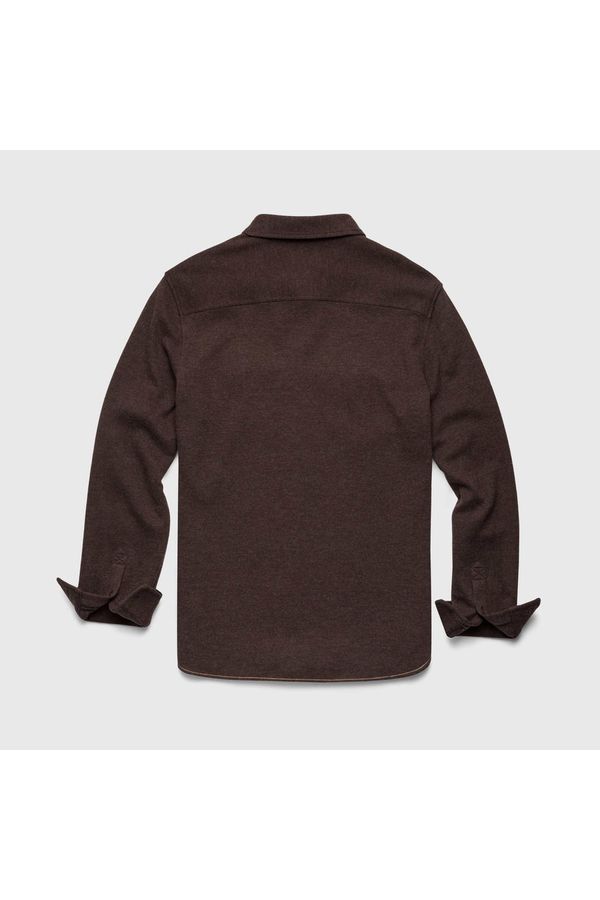 Rex Soft Knit Shirt - Dark Brown Heather - DUNE + SALT