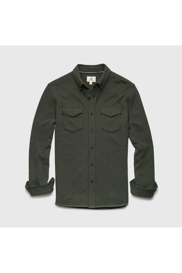Rex Soft Knit Shirt - Green Heather - DUNE + SALT