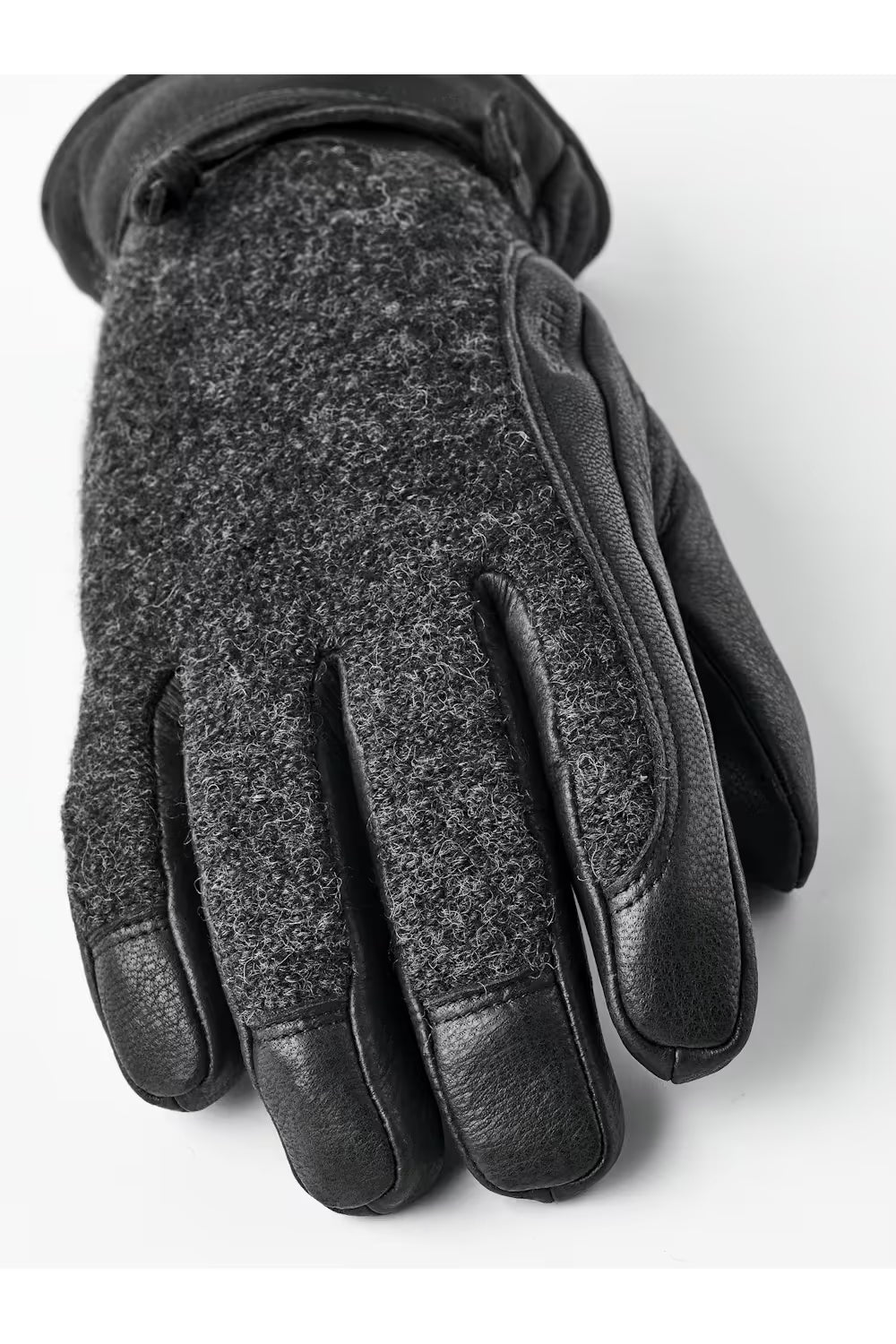 Daniel Leather Gloves - Charcoal/Black