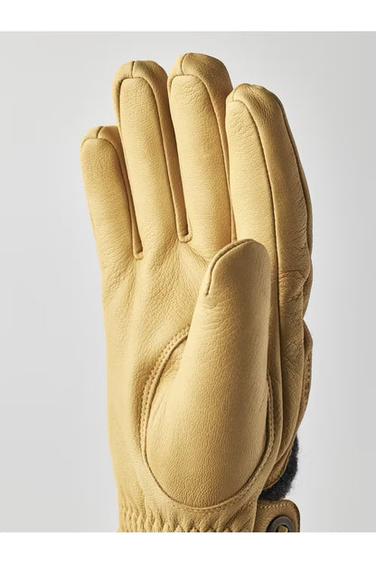 Daniel Leather Gloves - Charcoal/Tan