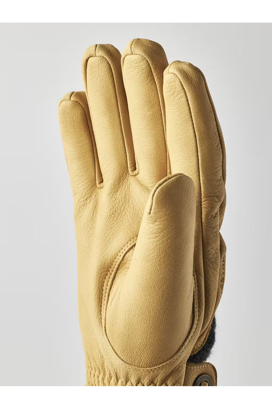 Daniel Leather Gloves - Charcoal/Tan