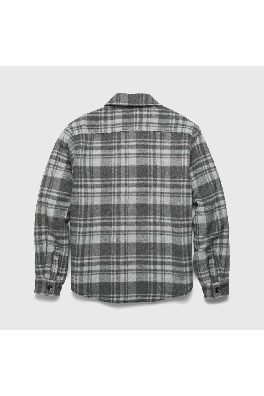 Skip Sherpa Shirt Jacket - Grey Combo - DUNE + SALT