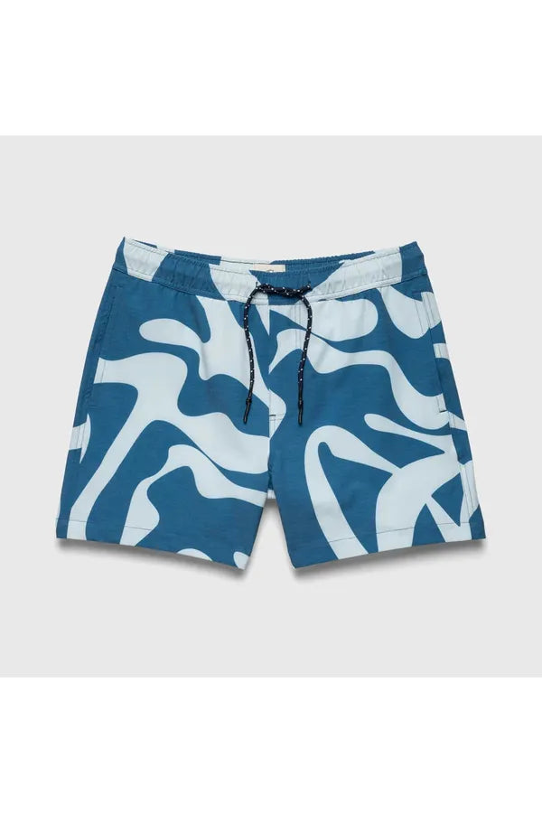 Jimmy 6.5" Swirl Volley - Blue - DUNE + SALT