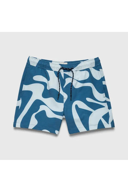 Jimmy 6.5" Swirl Volley - Blue - DUNE + SALT