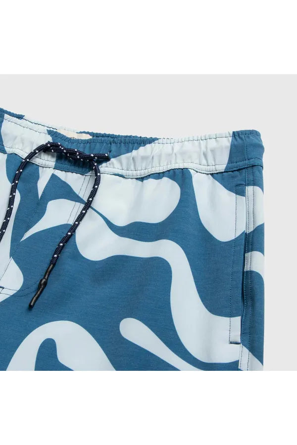 Jimmy 6.5" Swirl Volley - Blue - DUNE + SALT