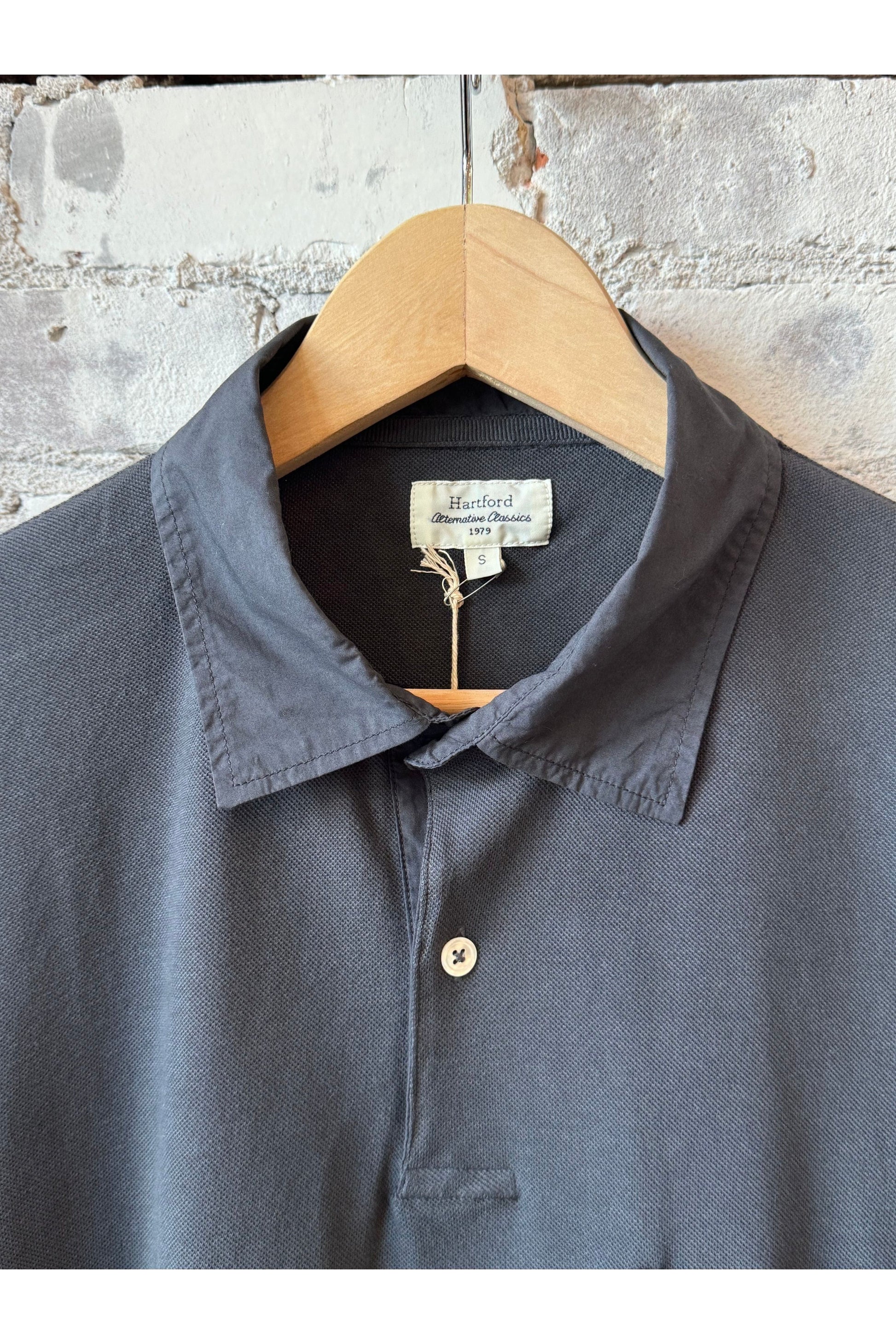 Cotton Piqué Rugby Polo - Thunder - DUNE + SALT