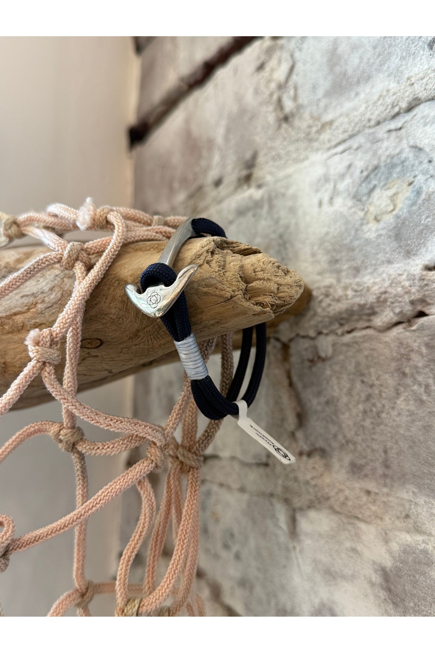 Navy Nautical Stainless Steel Anchor Bracelet - DUNE + SALT