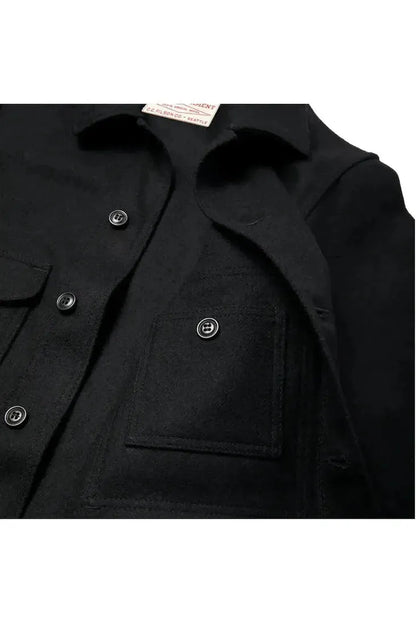 Mackinaw Wool Cruiser Jacket - Dark Navy - DUNE + SALT