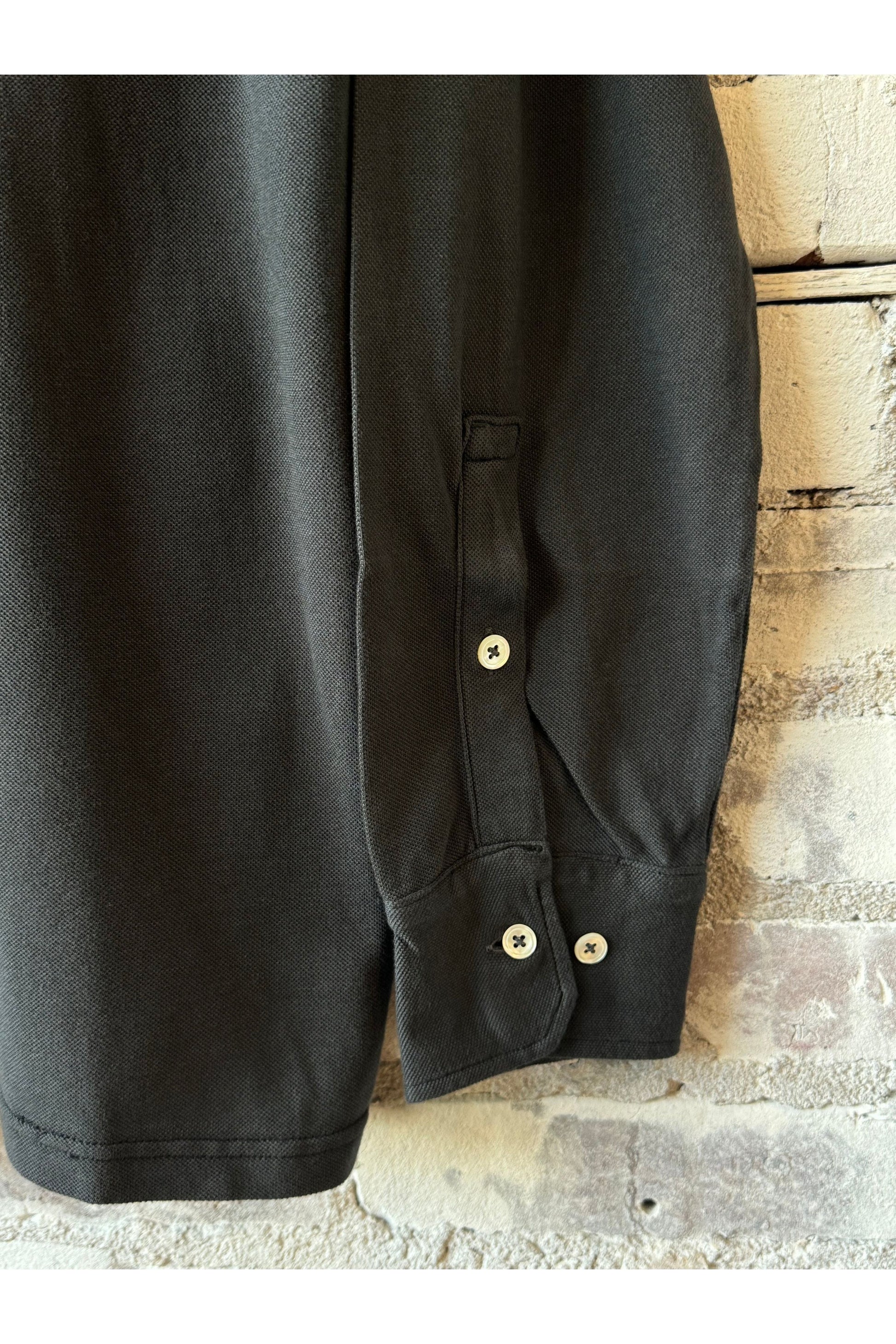 Cotton Piqué Rugby Polo - Thunder - DUNE + SALT